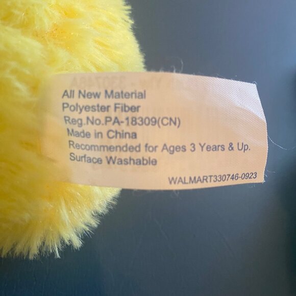 Walmart Plush Bunny Toys Soft Easter Bunny Dolls Lot of 2 Yellow Green 7.5" - Picture 5 of 9